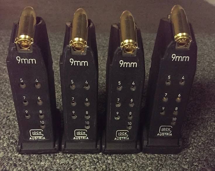 Glockpartsacces's tweet photo. Glock 9mm magazines taken today 07/26/29 at the range $150 each https://t.co/qbFzDAzgt3