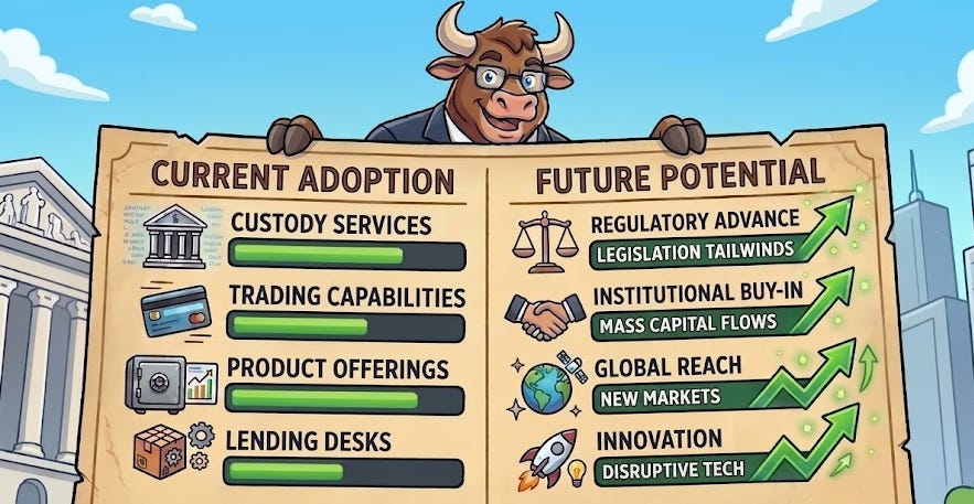 StormRake's tweet photo. STORMRAKE MORNING NOTE: 30/07/2026

The 25 largest banks in the world just got graded on Bitcoin adoption. The average score was 32%. Fidelity scored 71%. Here's why that gap is the most bullish number in the whole report. 

Full analysis here: https://t.co/MZS2BPbs41 https://t.co/FSQsf2BUqw