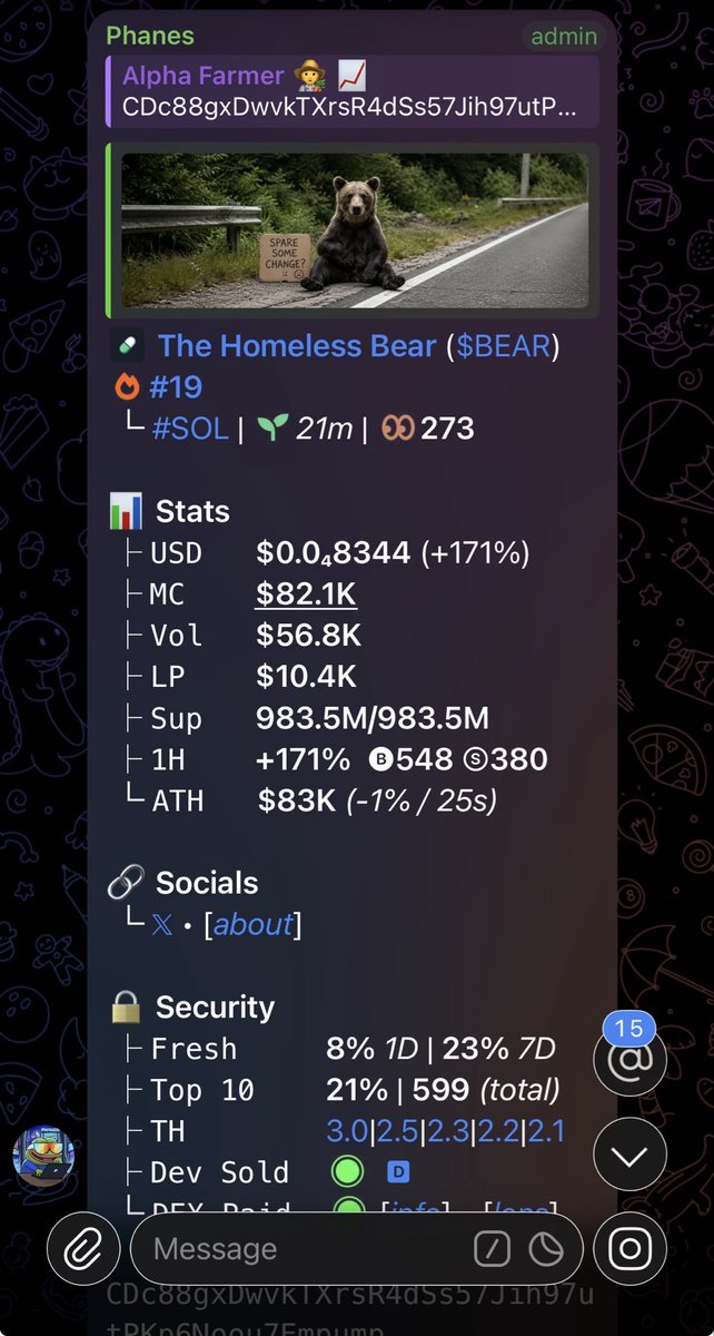 Alpha_farmer1's tweet photo. Done 4x on $BEAR
LFG🚀🚀🚀

CDc88gxDwvkTXrsR4dSs57Jih97utPKp6Noou7Empump https://t.co/m7SEP0TaXB