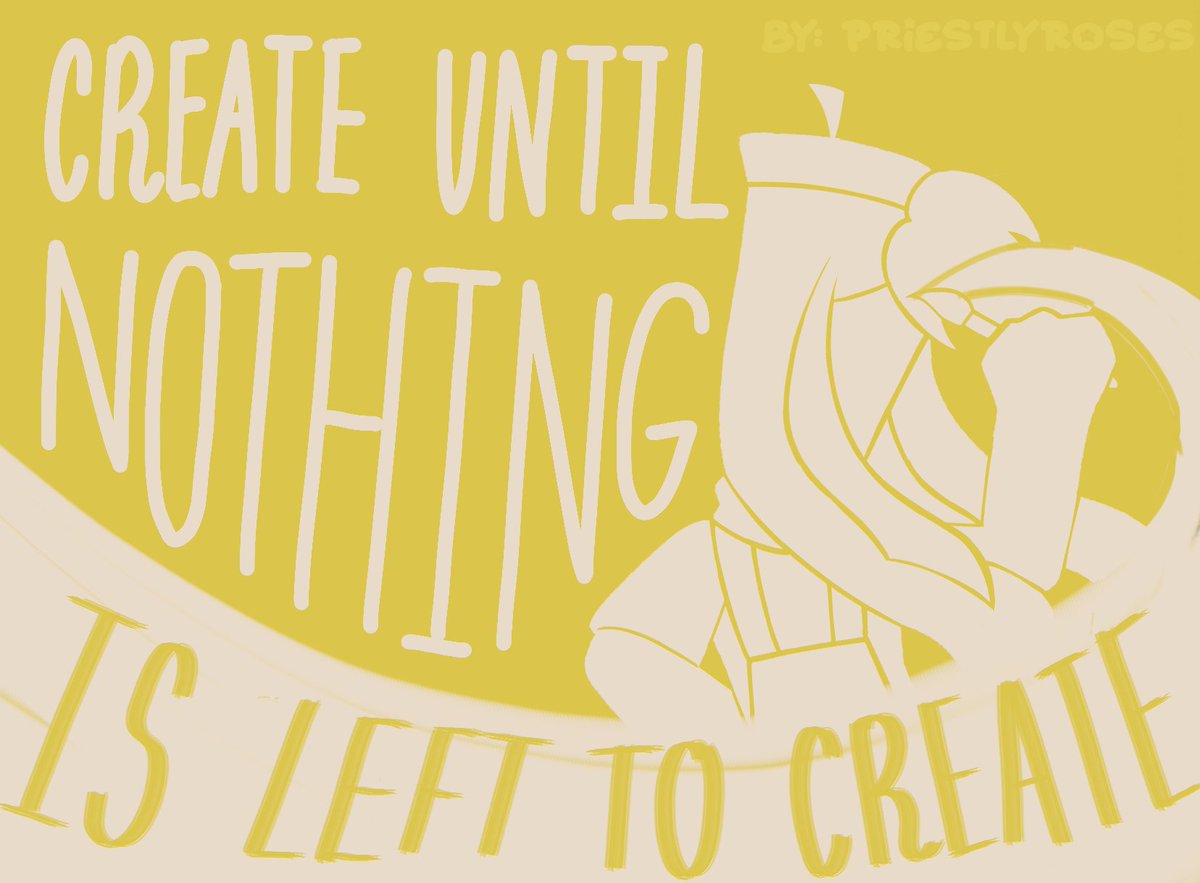 PriestlyRoses's tweet photo. CREATE UNTIL NOTHING IS LEFT TO CREATE.
[ Happy Anniversary to DHMIS and Happy Birthday to Sketchbook! ]
#dhmis https://t.co/UeCDYp0Oe3