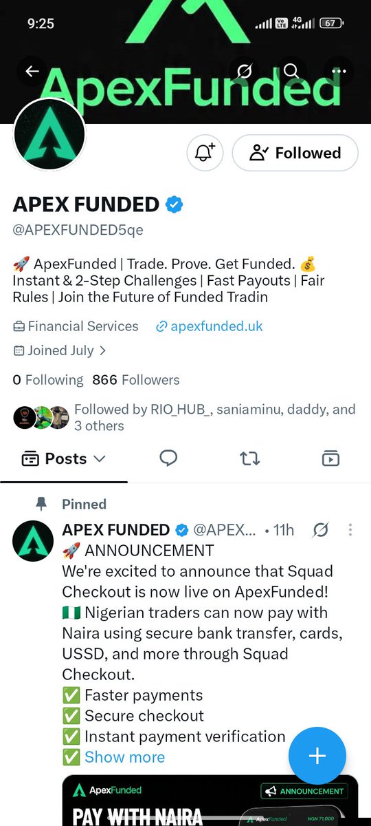 Kbasiritrade's tweet photo. @awatrading4 @APEXFUNDED5qe Allah task Done 
@HalinaKrog77671
@BQinia0125
@OakonlyF https://t.co/D7fcuTsbZp