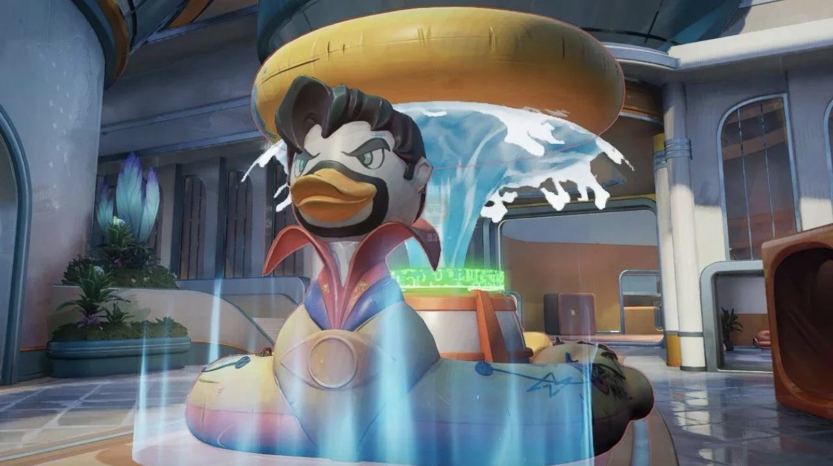 Artemon0_0's tweet photo. Marvel Rivals gotta rework that cart, it sucks so much 😭 It's not even a fun or a troll cart, it's just straight up lame. Always losing a game to c9 instead of having a great fight, not to mention that cart is big af and you don't see anything behind that duck and water 🙏 https://t.co/vt79owtKAG