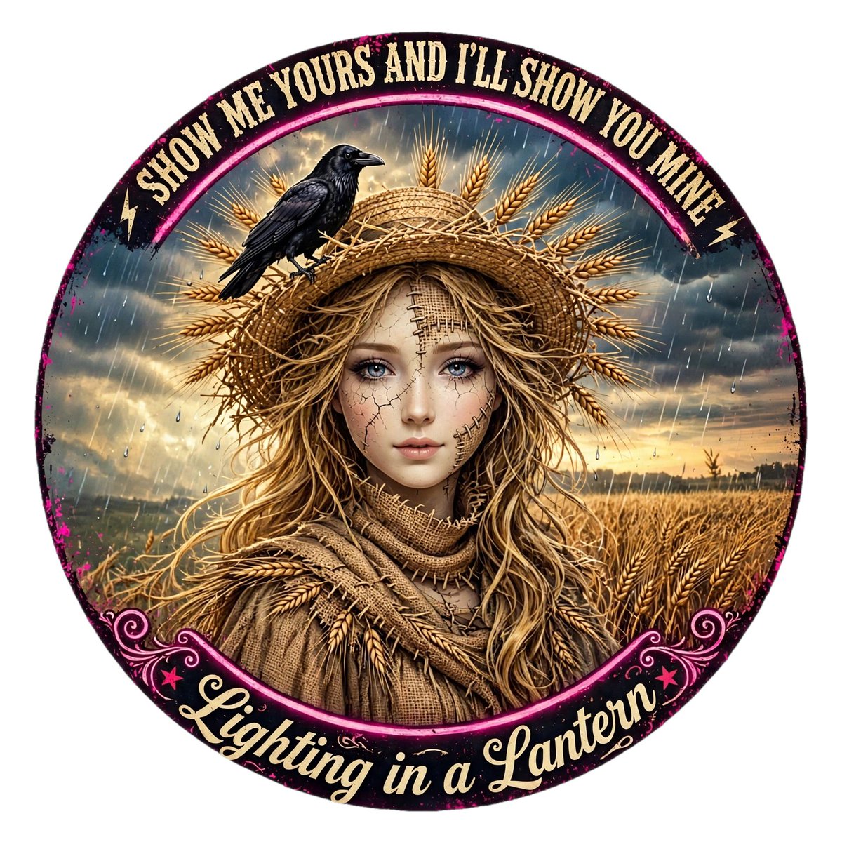 TheCFormula's tweet photo. “Show me yours and I’ll show you mine” is about creative trust—not bodies, not romance.

Show me the work you usually keep hidden, and I’ll risk showing you mine too.

The scarecrow is what once stood silent, slowly becoming human through the music.

Made with @grok

#GrokImagine #AIMusicVideo #AIArt #DarkArt #OriginalMusic