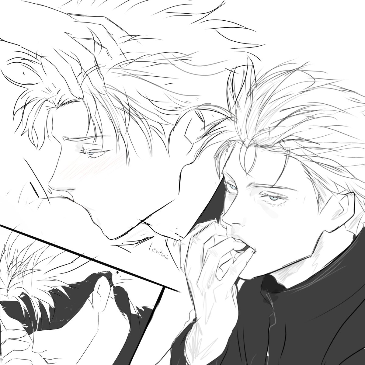levitonin's tweet photo. #gojo doodles whatever https://t.co/6ZZnNRsZuL