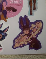 Quezeel's tweet photo. @vlirvy Found him! your stickers are so beautiful, so happy I was able to trade with you 💫 https://t.co/z3FUfILwqz