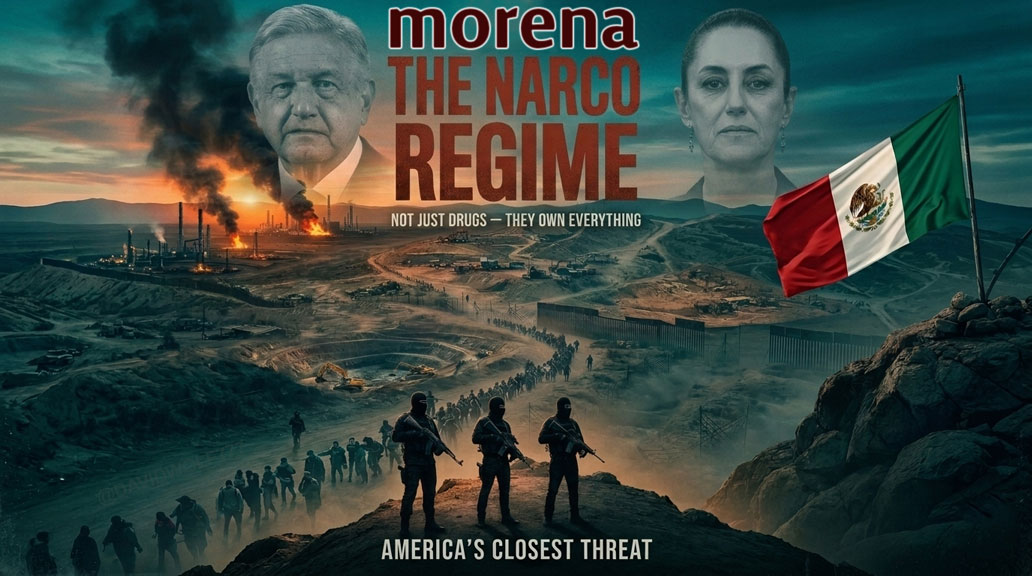 DavidWolf777's tweet photo. Cartels aren't just about drugs: human trafficking, fuel theft, mining, logging, land &amp; property grabs, extortion, money laundering, kidnapping, etc.

#Mexico under the #morena socialist narcoregime is the U.S. biggest (and closest) threat right now.

#Narcostate #Sheinbaum #FTO https://t.co/2oEyUH1pfg
