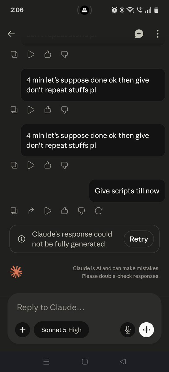 Ninosauraus's tweet photo. Final presentation of #internship Tommorow. ....... Wtf #claude😭😭😭😭😭is down https://t.co/tIa3AtPuSW