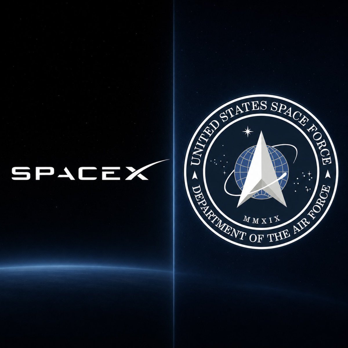 MIPAGUY's tweet photo. SpaceX just locked in a $1.6 billion Space Force contract for 18 Falcon 9 launches through 2027. The missions will carry Pentagon satellites designed to detect and track airborne threats. Another major national security win. https://t.co/b5TAfUMMiW