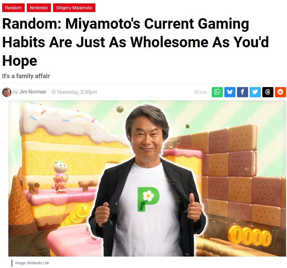 SYACVG's tweet photo. Miyamoto said he doesn't play games that much anymore, but he does tell his grandchildren to visit him if they want to play games and sometimes helps them with it. https://t.co/pFmQuV9fIb