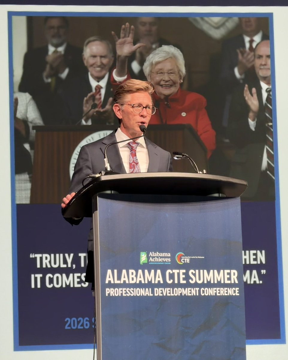 egmackey's tweet photo. Great morning in Mobile kicking off the annual CTE Summer Professional Development Conferenceโappreciate all these educators do to help prepare students for the workplace #WorkforceDevelopment #CareerTechEd #WeTeachAlabama https://t.co/CysKfEmB6l