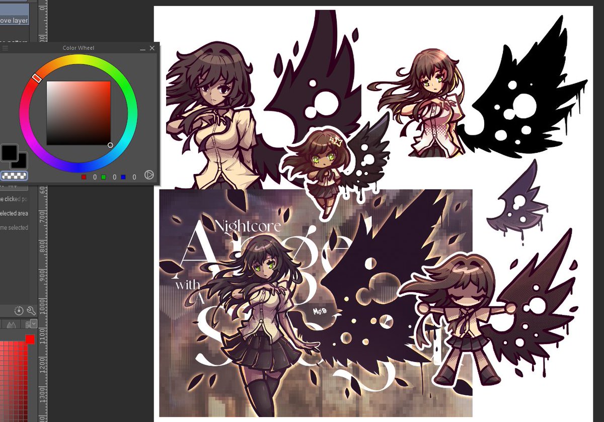 Mei_b_tweeting's tweet photo. I don't think people realise how much Angel with a Shotgun stuff i've drawn.
Once a nightcore kid, always one.
#artmoots #nightcore https://t.co/cMC4In9mjq