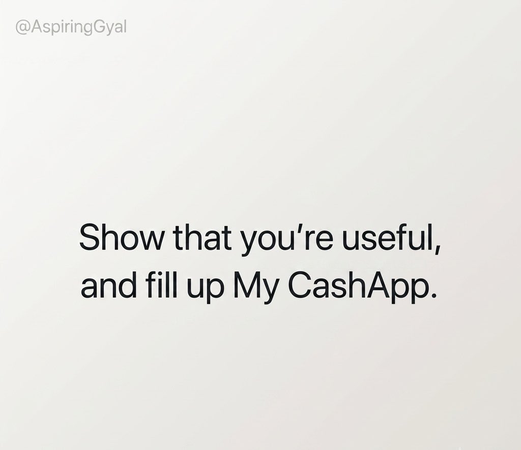 AspiringGyal's tweet photo. Show your worth to me!💅💸 https://t.co/unnu3mvtFC