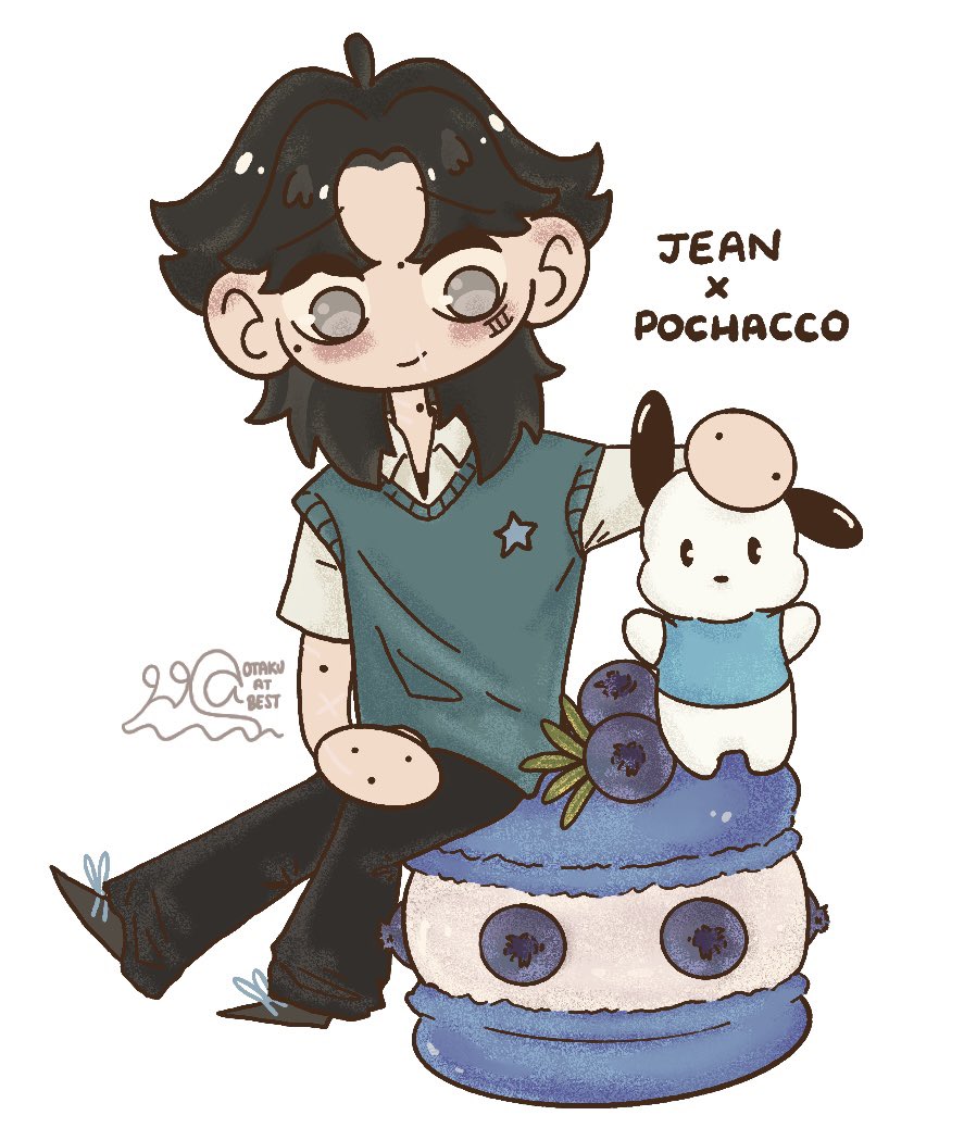 otakuatbest's tweet photo. blueberry macaron #aftg #jeanmoreau #pochacco https://t.co/lK9qrtdLpS