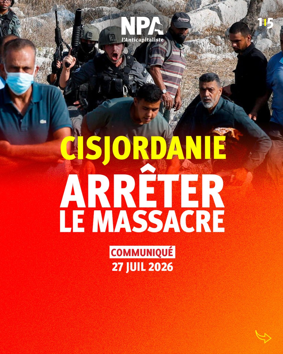 NPA_antica's tweet photo. Le gouvernement de Netanyahou a annoncé le lancement d'une « vaste opération antiterroriste » en Cisjordanie occupée, une nouvelle étape dans la guerre d'effacement du peuple palestinien.
1/5 https://t.co/HUKH0ZfQOO