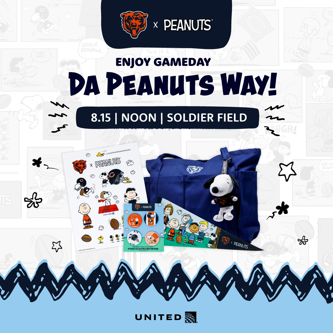 BearsLocal's tweet photo. We're two weeks away from our first preseason game!

Receive a Snoopy Plush Keychain with purchase of a Bears x Peanuts ticket: https://t.co/3FPiIIp9c9 https://t.co/esXeUQGdSd