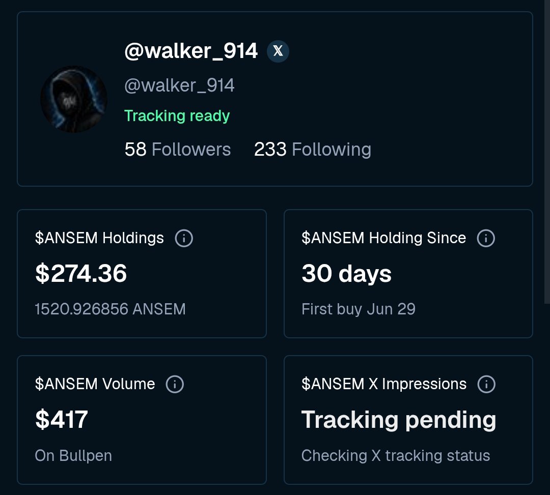 walker_914's tweet photo. @VitoNakamoto Today marks one month since my first $ANSEM buy 🐂 https://t.co/BX8GHFzPBs