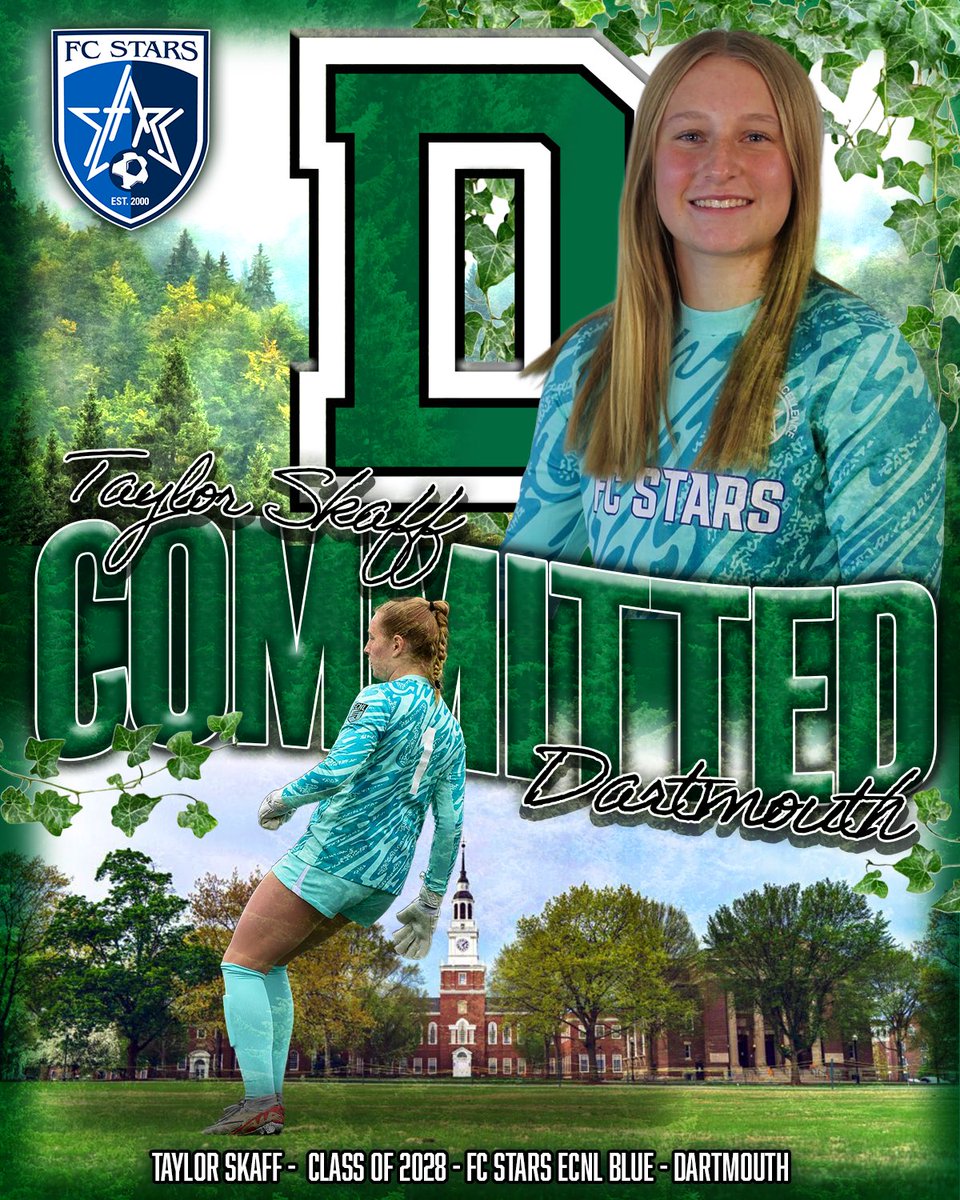 starsofma's tweet photo. COMMITTED ✍️🎓
Congratulations to Taylor Skaff (‘28) on her commitment to play Division 1 soccer at Dartmouth College! 🌲
#ProvenPathway #StarsNation #GoBigGreen https://t.co/arHLr5s0qX