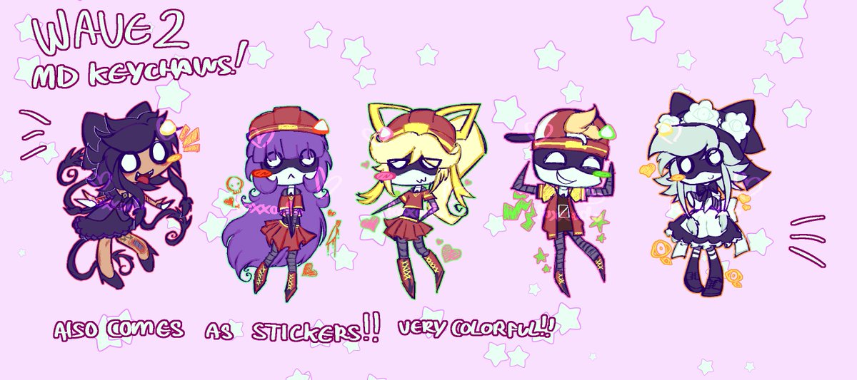 foxxodo's tweet photo. WAVE 2 IS FINALLY HERE !!! WOW !! now up in my store, as well as stickers! 
(link in replies)
#murderdrones #mdtwt https://t.co/WMU3jQhh2f