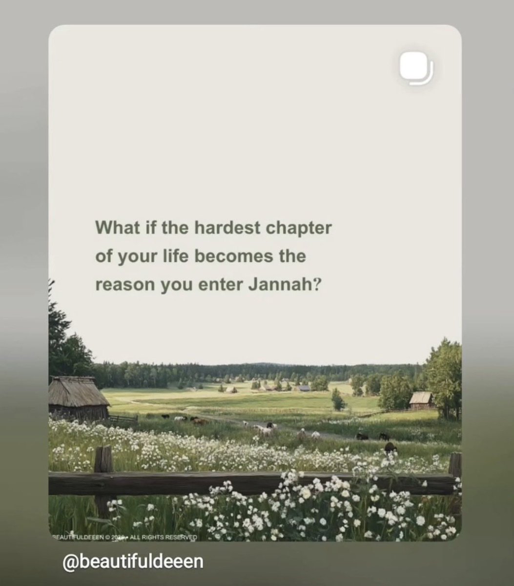 afrizabdullah's tweet photo. This world is a place of test. Jannah is where we rest. Keep going. https://t.co/8NTIUDEbGt