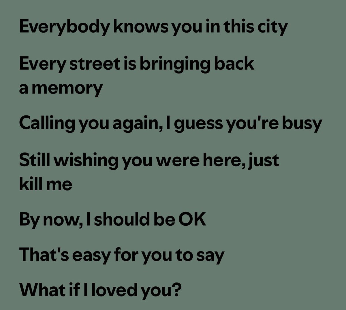 beatlesslyrics's tweet photo. what if i loved you- gatlin https://t.co/vfqSbSXO9h