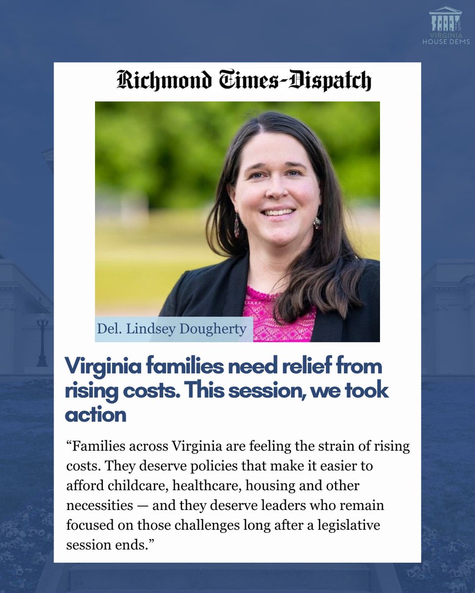 VAHouseDems's tweet photo. ICYMI: @DoughertyForVA reflects on how House Democrats have brought down costs for working families in 2026.

Read more at https://t.co/64tCSP6MMz https://t.co/7TSZvrP3gf