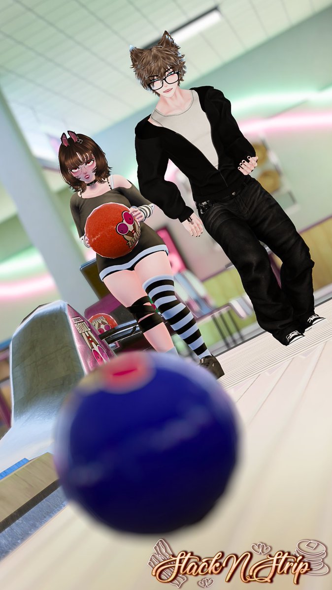 StackNStrip's tweet photo. ₊˚✦ He's right up my alley!~

»-♡→ Follow us on Fansly to get the **UNCENSORED version! (link on profile)

[Tags: IGNORE]
#fyp┃#VRChat┃#lewdtuber┃#couple┃#relationship┃#cucklovers┃#erp┃#bowling┃#public https://t.co/Qqr3US17B8
