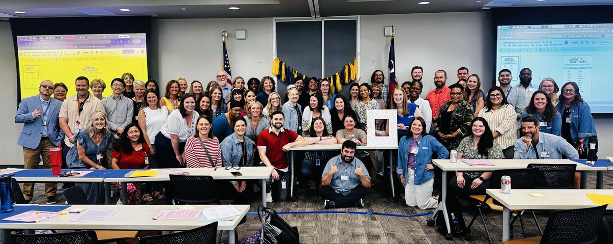 CFISDVirtual's tweet photo. The Virtual Pathways staff met together today to create our culture agreements and set the course for the launch of our program! We are so excited to support our students and families with this new program! https://t.co/l7CMkpxGYn