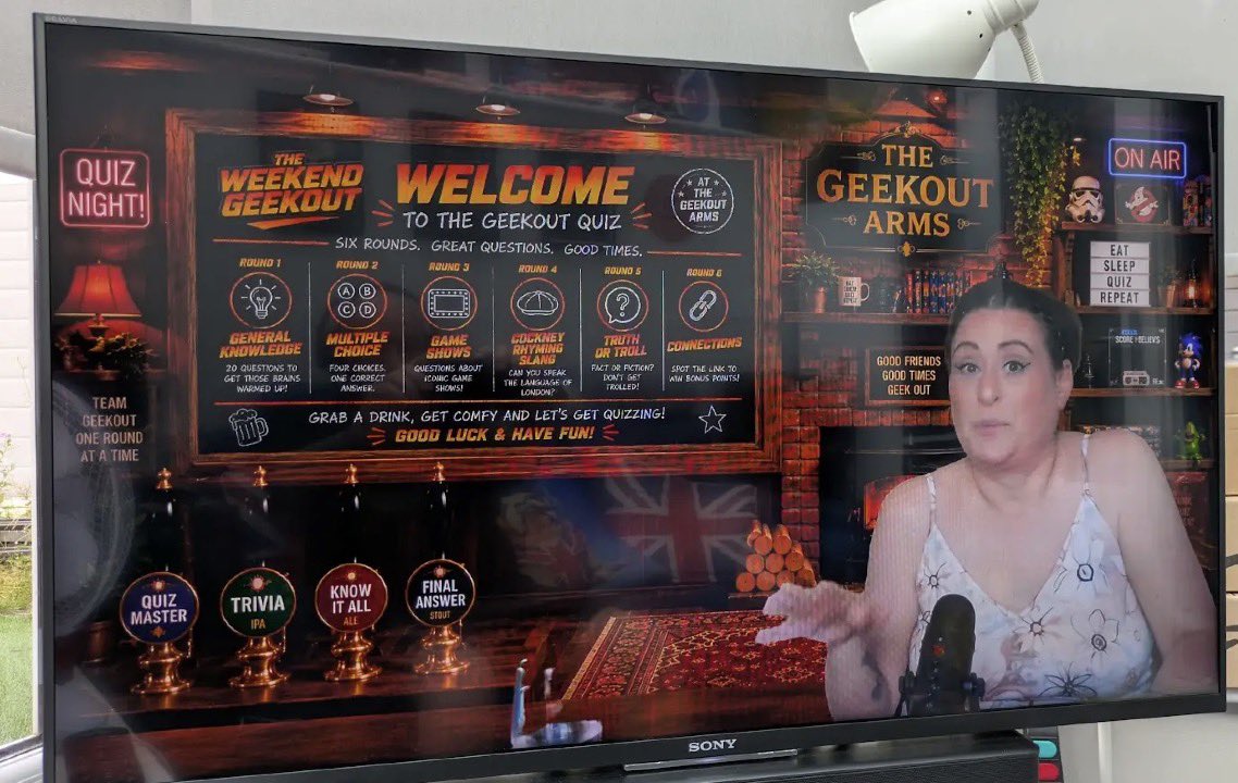 weekendgeekout's tweet photo. The very first Geekout Quiz will be going out at 7pm tomorrow! Rachael’s worked really hard on this; she has certainly added the fun element to her quiz, in full Rachael style! Don’t miss it!!!!! @Devon_owl @MarkJLittlewood @MarilynHawes7 @iromg @CharlotteEmmaUK @ChrisWalkey https://t.co/pd0sHCaEXk