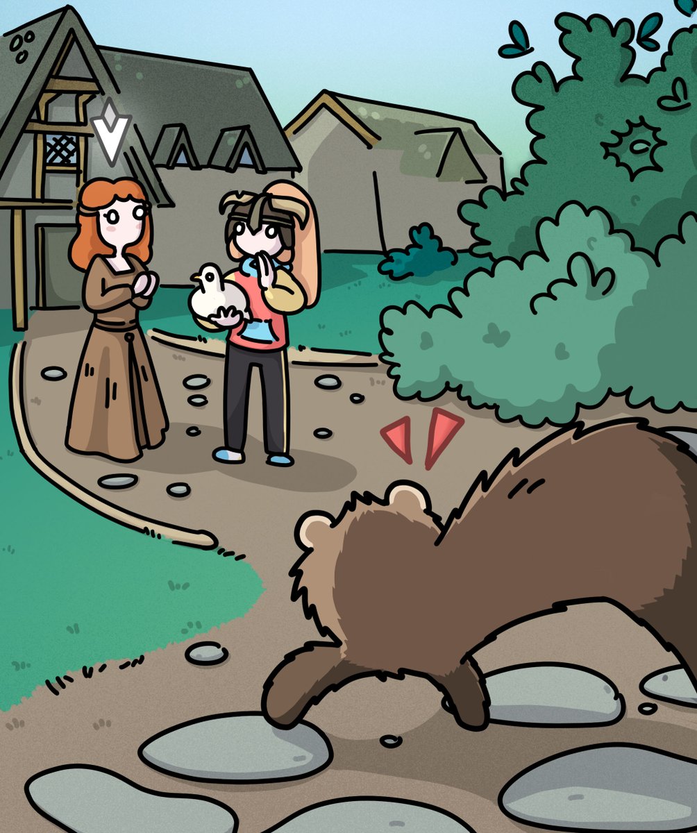 siberianlizard's tweet photo. Saw Skyrim is trending, here is a comic I made about it! #skyrim #ferrets https://t.co/u62zjLl1BD