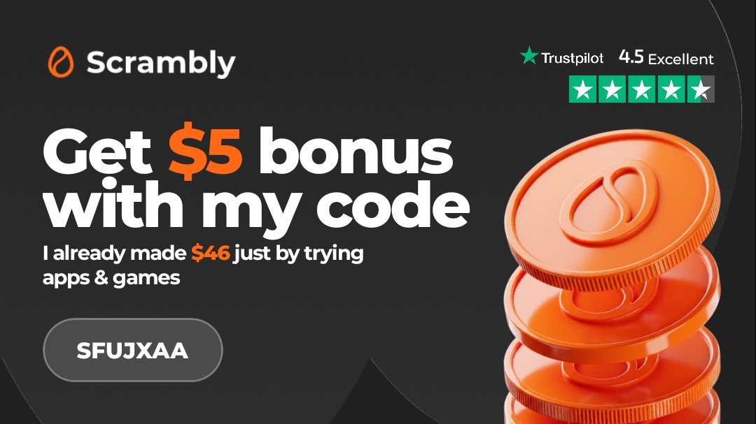 PScales85's tweet photo. Join me on Scrambly and get a $5.00 bonus! Use my code SFUJXAA or this link: https://t.co/lF4tKn9U2e https://t.co/hKVnHti3k0