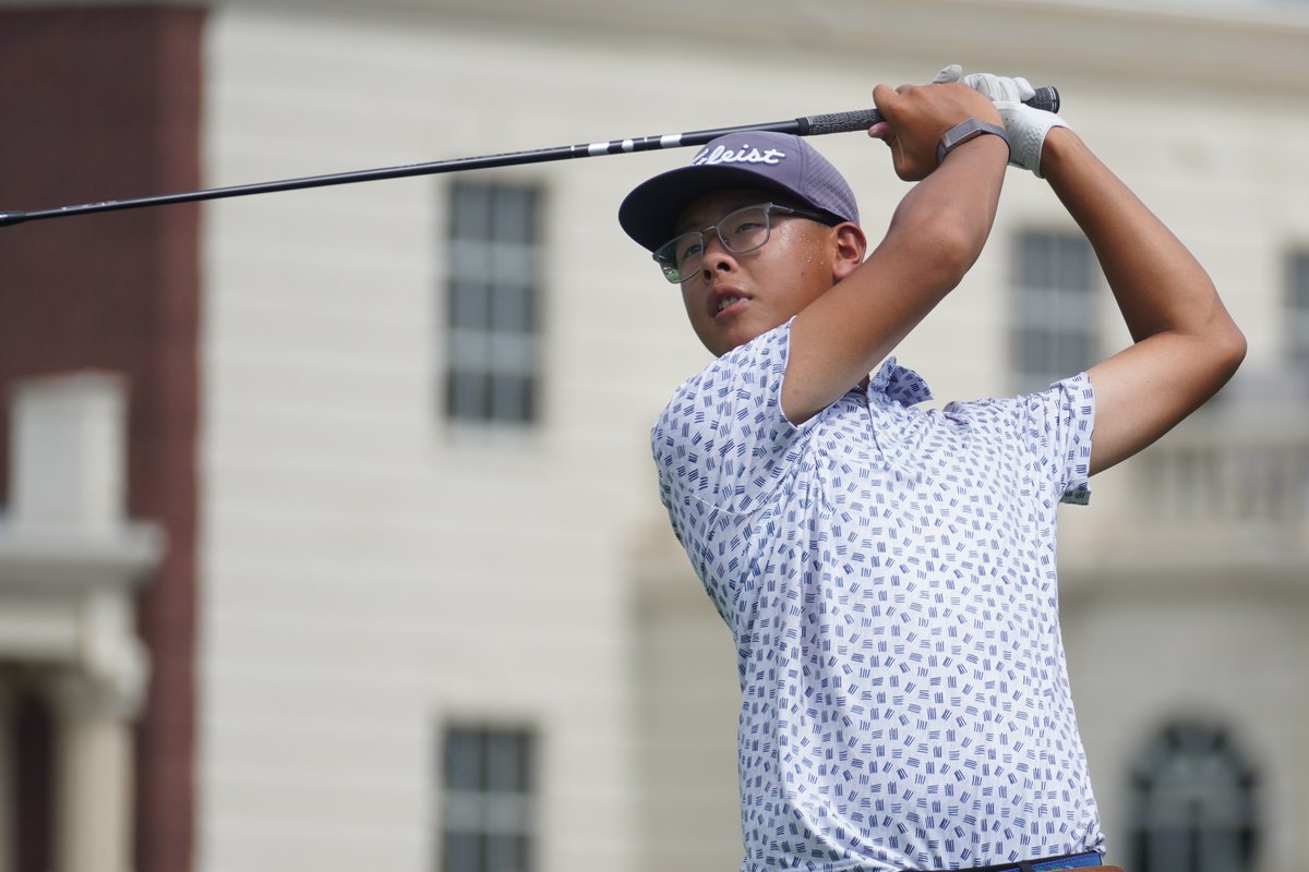AJGAGolf's tweet photo. Whirlwind start 🌪️

Yu Yeung Ng (-6) leads the Boys Division after the first round of the #WichitaJr! https://t.co/slqOpN4NEG