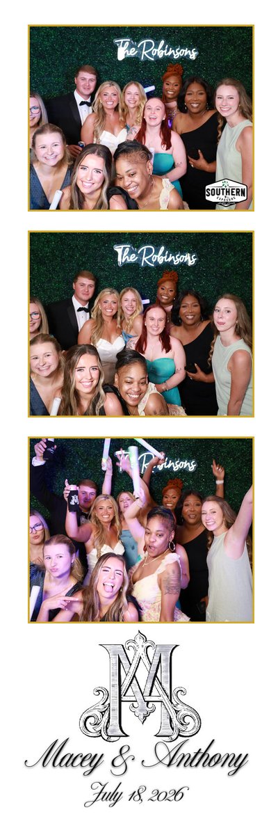 ExposureSelfie's tweet photo. Congratulations to Macey &amp; Anthony on an amazing wedding day! Thank you for choosing Southern Exposure Selfie Booth to capture the laughter, fun, and unforgettable moments with your family and friends. 📸💍

Book your 2026–2027 wedding before your date is gone. https://t.co/qrYJDFCrLj
