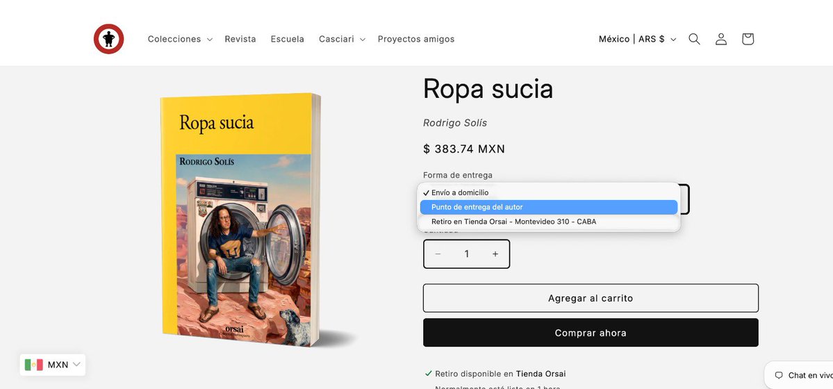 rodrosolis's tweet photo. Para todos los que viven en Mérida, no olviden seleccionar la opción "Punto de entrega del autor" para ahorrarse el costo del envío.

Y tampoco olviden su código de descuento del 10 %: T39M98.

Los libros comenzarán a llegar durante la primera semana de septiembre. https://t.co/whUra67cfn