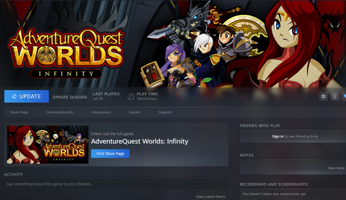 ArtixKrieger's tweet photo. Infinity is implementing Steam Achievements and we want your ideas! Serious, silly, or somewhere in between, now is the perfect time to pitch the achievement you always wanted to unlock. Comment on Kickstarter!
https://t.co/5y7WDnRdBc 
~@BeleenAE  #aqw #infinity #kickstarter https://t.co/IKaeKuzWoj