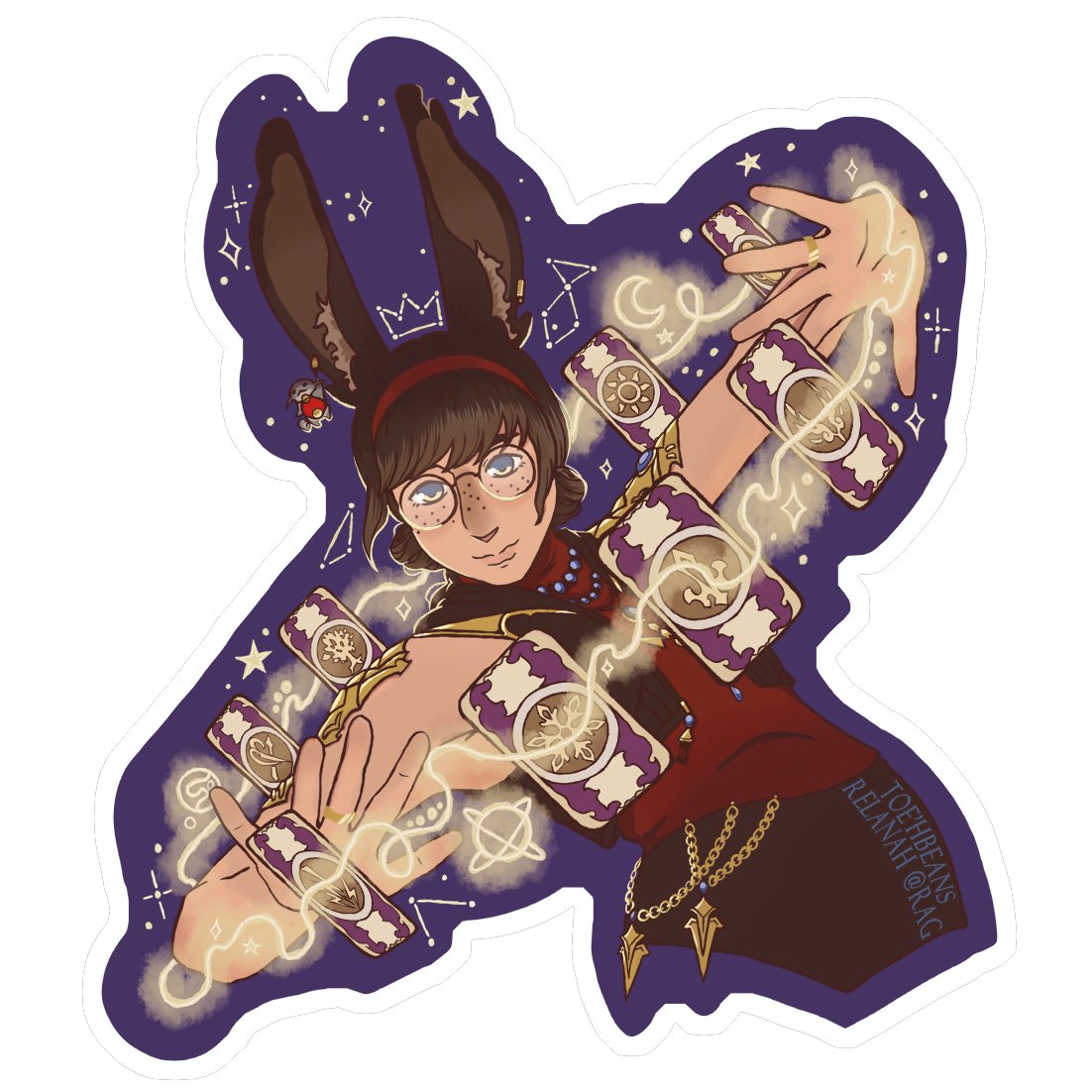 Quezeel's tweet photo. A little show of progress of my #FanFestWOLexchange sticker
My bnuuy went through a lot of revisions and reworks - I even changed from Procreate to ol' reliable SAI to get him done😅 https://t.co/vELOv4zLn3