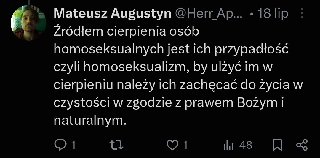 tony_13th's tweet photo. Ludzie wywaleni z domu przez swoich religijnych rodziców i Ci po religijnych terapiach konwersyjnych na 100% się z tym zgodzą 🤡 https://t.co/xalRozgQ92