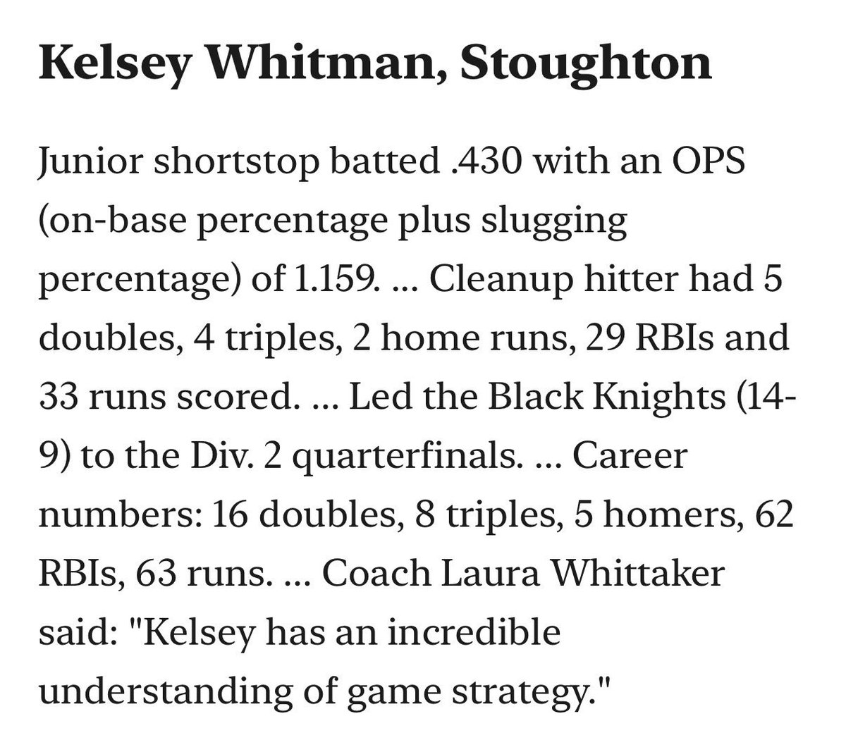 FPNE18ULakin's tweet photo. Congratulations to these 4 ladies on being named to the Patriot Ledger All Scholastic list🔥🔥

• Maggie Schlossberg ‘26 - @PCfriarsoftball 
• Sophie Fish ‘27 - @babsonsoftball 
• @catgrimaldi2027 - ‘27 Uncommit
• @KelseyWhitman_4 - ‘27 Uncommit https://t.co/6Oxl31CftN