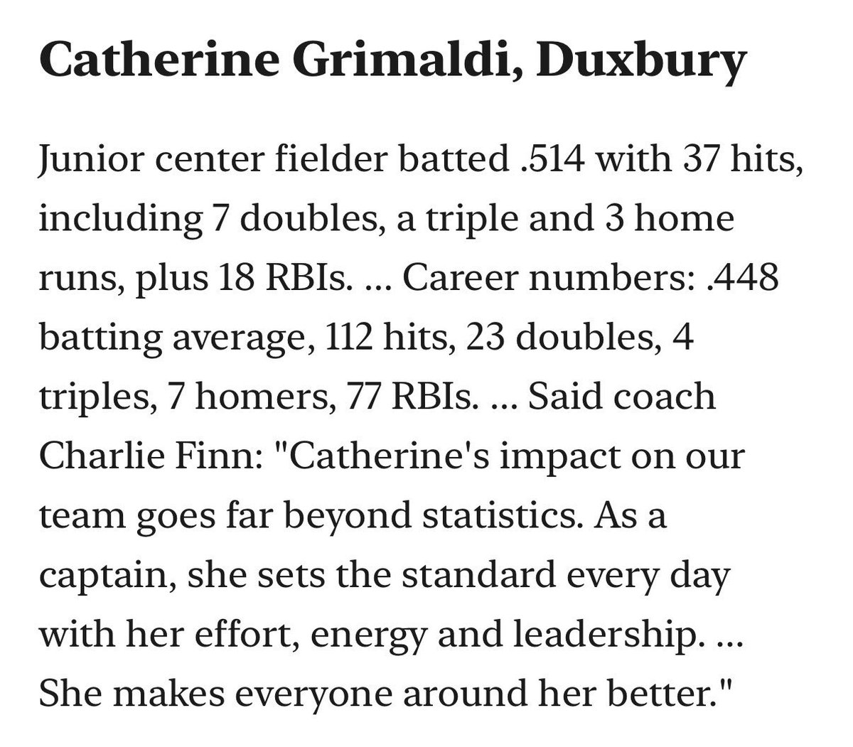 FPNE18ULakin's tweet photo. Congratulations to these 4 ladies on being named to the Patriot Ledger All Scholastic list🔥🔥

• Maggie Schlossberg ‘26 - @PCfriarsoftball 
• Sophie Fish ‘27 - @babsonsoftball 
• @catgrimaldi2027 - ‘27 Uncommit
• @KelseyWhitman_4 - ‘27 Uncommit https://t.co/6Oxl31CftN