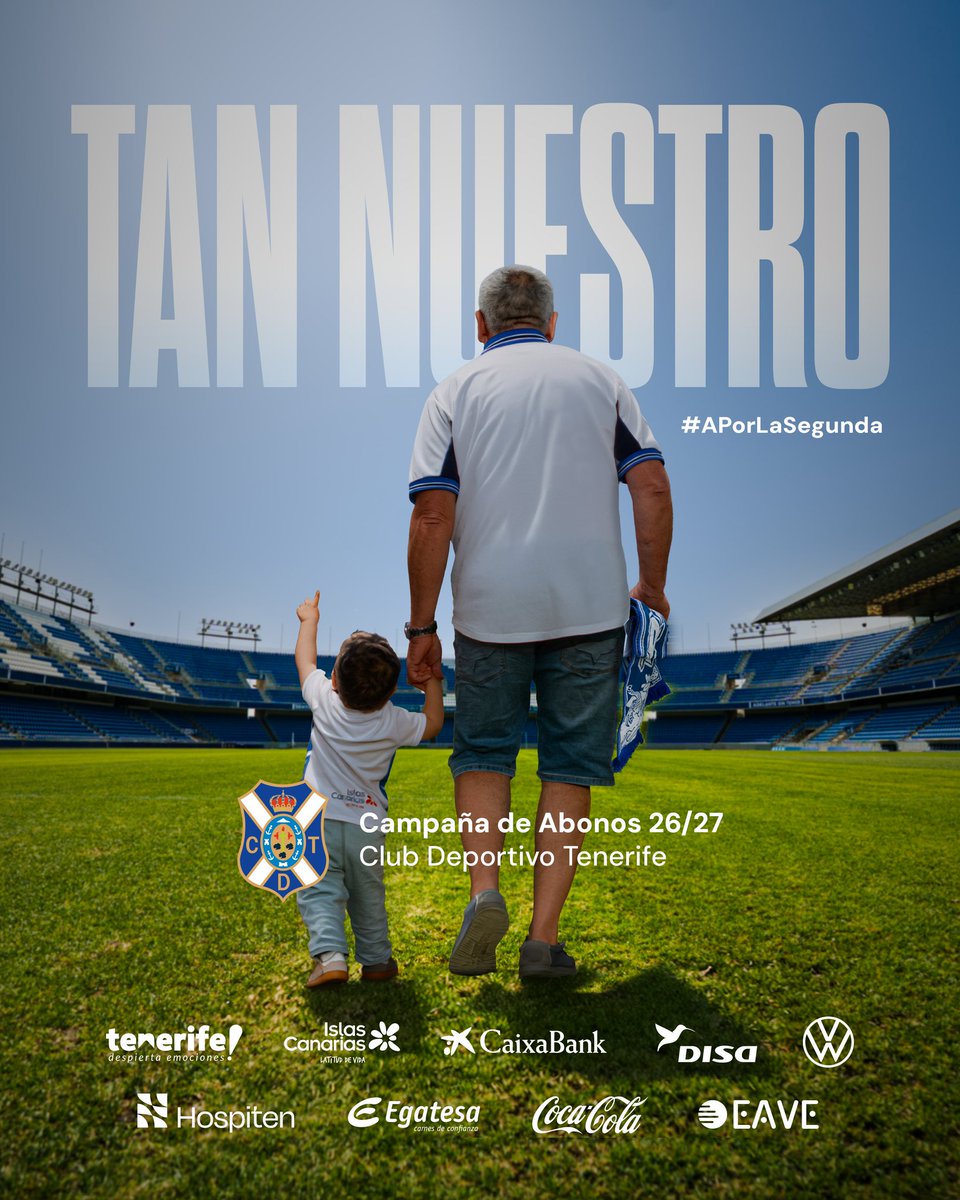 CDTOficial's tweet photo. ¡Buenos días, #blanquiazules!

🏴󠁧󠁢󠁳󠁣󠁴󠁿 𝐂𝐚𝐦𝐩𝐚𝐧̃𝐚 𝐝𝐞 𝐚𝐛𝐨𝐧𝐨𝐬 𝐝𝐞𝐥 #𝐂𝐃𝐓𝐞𝐧𝐞𝐫𝐢𝐟𝐞 𝟐𝟎𝟐𝟔/𝟐𝟎𝟐𝟕.

▶️ https://t.co/IijSxeXOg1

ℹ️ Blanquiazul, 𝐌𝐔𝐘 𝐈𝐌𝐏𝐎𝐑𝐓𝐀𝐍𝐓𝐄, recuerda que el plazo de reserva de asientos de abonados/as de la temporada 2025/2026 𝐜𝐨𝐧𝐜𝐥����𝐲𝐞 𝐞𝐥 𝐥𝐮𝐧𝐞𝐬, 𝐝𝐢́𝐚 𝟑 𝐝𝐞 𝐚𝐠𝐨𝐬𝐭𝐨.🖥️  

#APorLaSegunda #TanNuestro