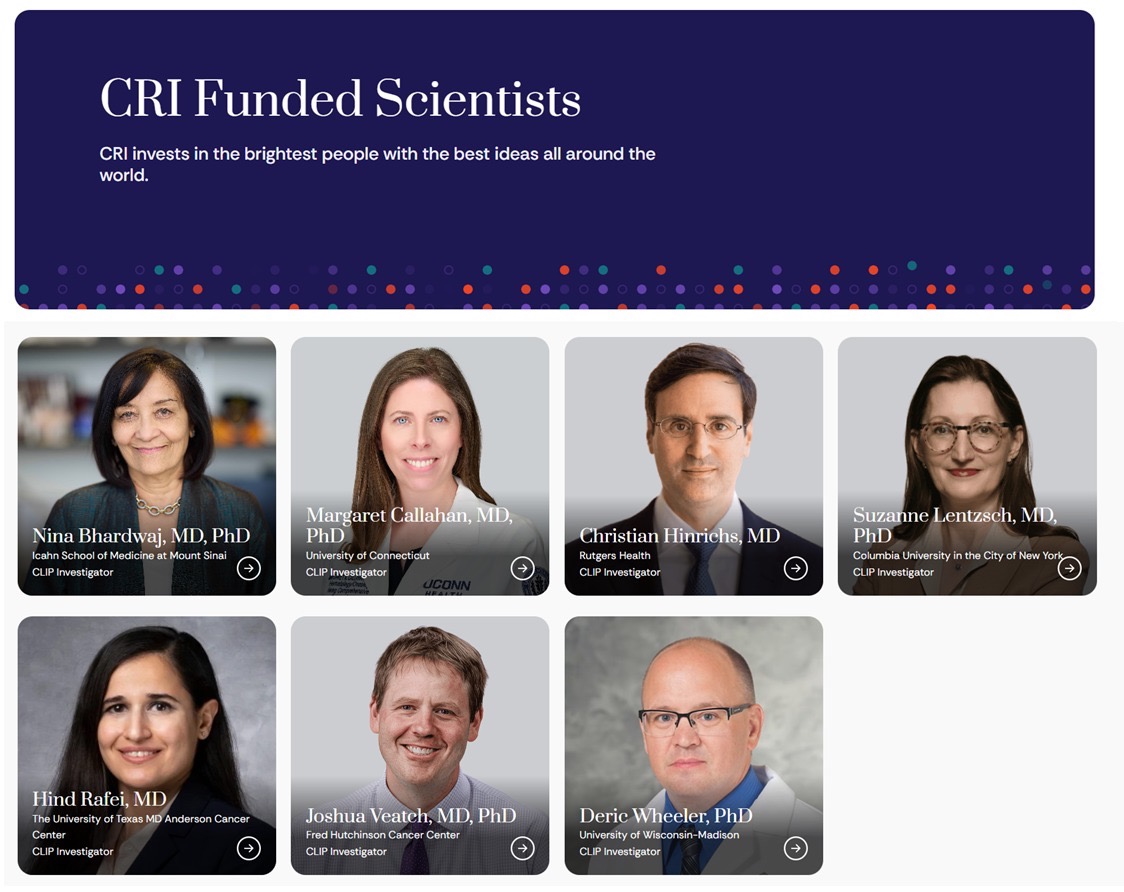 HindRafei's tweet photo. Still pinching myself! So excited to receive a 2026 @CancerResearch (CRI) CLIP Investigator Award! I am deeply thankful to CRI, led by @ay_zhou, for its vision and commitment to investing in bold science and big ideas. It's so humbling to see all my idols on CRI’s Scientific Advisory Council recognize the value in our work. No pressure at all! 😅

Science is meant to be open, shared, and collaborative. This project started after a casual conversation I had with my brilliant lab neighbor (and now partner!) @xufeng_chen. So grateful to him, to @UTMDAnderson  for providing the supportive environment in which ambitious ideas can grow, and to the amazing members of the #RafeiLab, whose creativity, persistence, and hard work make everything we do possible.

A huge congratulations to all the other 2026 CLIP awardees @BhardwajLab @CSHinrichsMD  Margaret Callahan @SLentzsch  @joshrveatch  Deric Wheeler! So humbling to join this extraordinary community of investigators united by the shared goal of curing cancer through innovative immunotherapies. Thanks again to CRI for believing in our science and giving us the opportunity to pursue it. Now, let’s get to work! 🧪🔬

https://t.co/JgvK8GTCrB