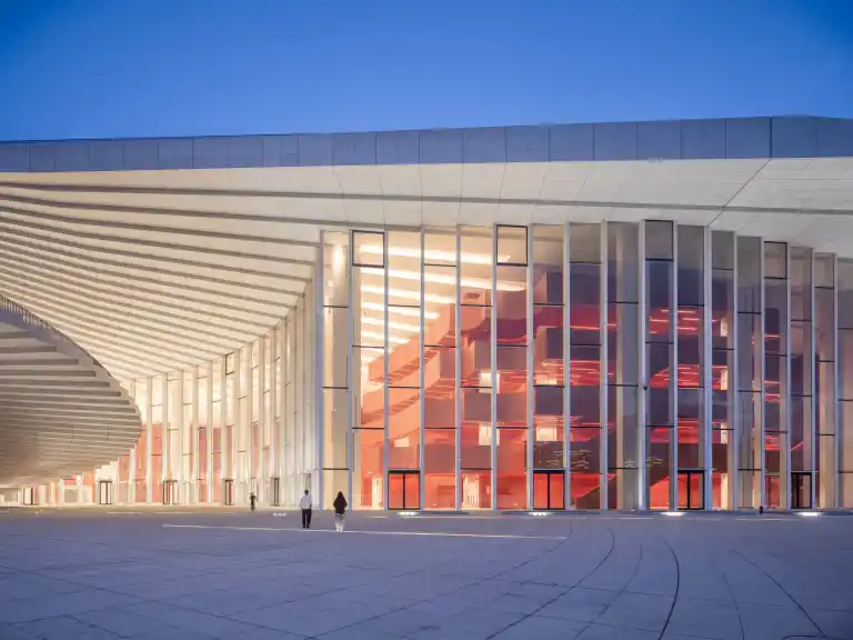 architectmag's tweet photo. Can an opera house become a public park?

Shanghai thinks so.

Snøhetta's new Shanghai Grand Opera House features a rooftop promenade, three theaters, museums, libraries, and public spaces designed to stay active year-round.

It may redefine cultural architecture.

👉 Read more: https://t.co/fPVu4KxKmU

#Architecture #Shanghai #Snøhetta 🎭🏙️