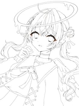 kaede7325's tweet photo. フリー線画を塗らせていただきました!　#フリー線画 　#イラストㅤㅤㅤ https://t.co/KNLcRbrAZP