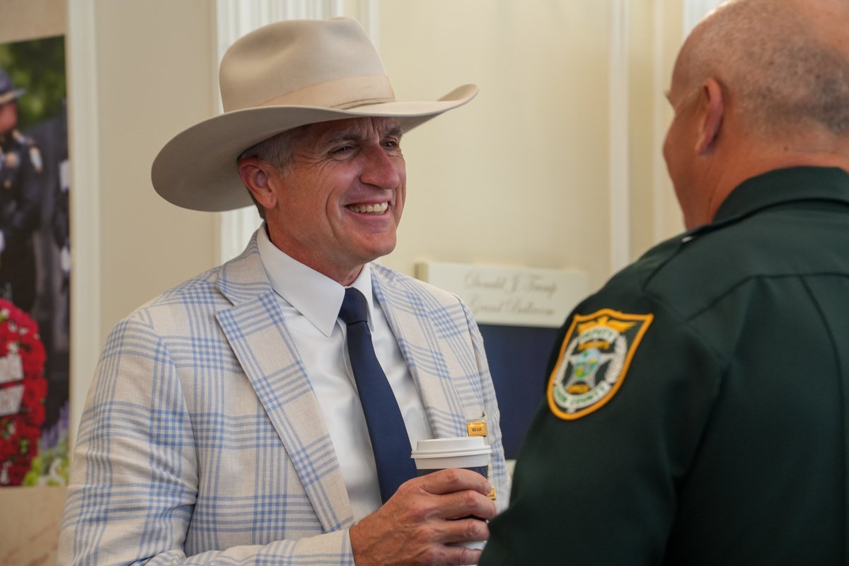 fdlepio's tweet photo. This week, FDLE Commissioner Mark Glass, along with several Command Staff members, attended the @FLSheriffs Summer Conference in Doral hosted by the @MiamiDade_SO. FDLE loves to see events like this that bring Florida’s best law enforcement leaders together to work collaboratively to keep Florida safe.

The conference welcomed Florida leaders @GovRonDeSantis, @AGJamesUthmeier, @SenRickScott, and Florida Senate President Ben Albritton who expressed their support for the men and women who wear the badge and protect our citizens.