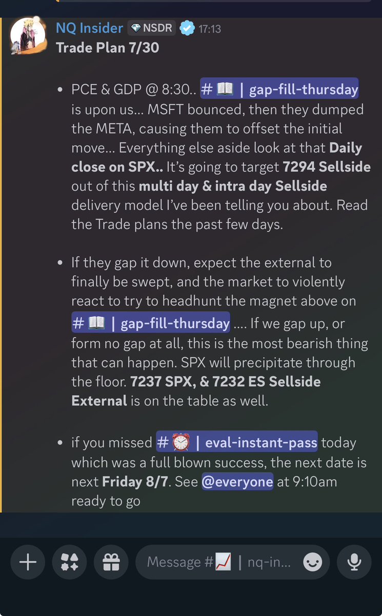 NQInsider's tweet photo. Trade Plan 7/30

LIVE Trading @ 10am everyday.

$qqq $spx #futurestrading #daytrading #daytrader #livetrading $nq $NQ_F $ES_F $spy https://t.co/hBvSuZMZ7F