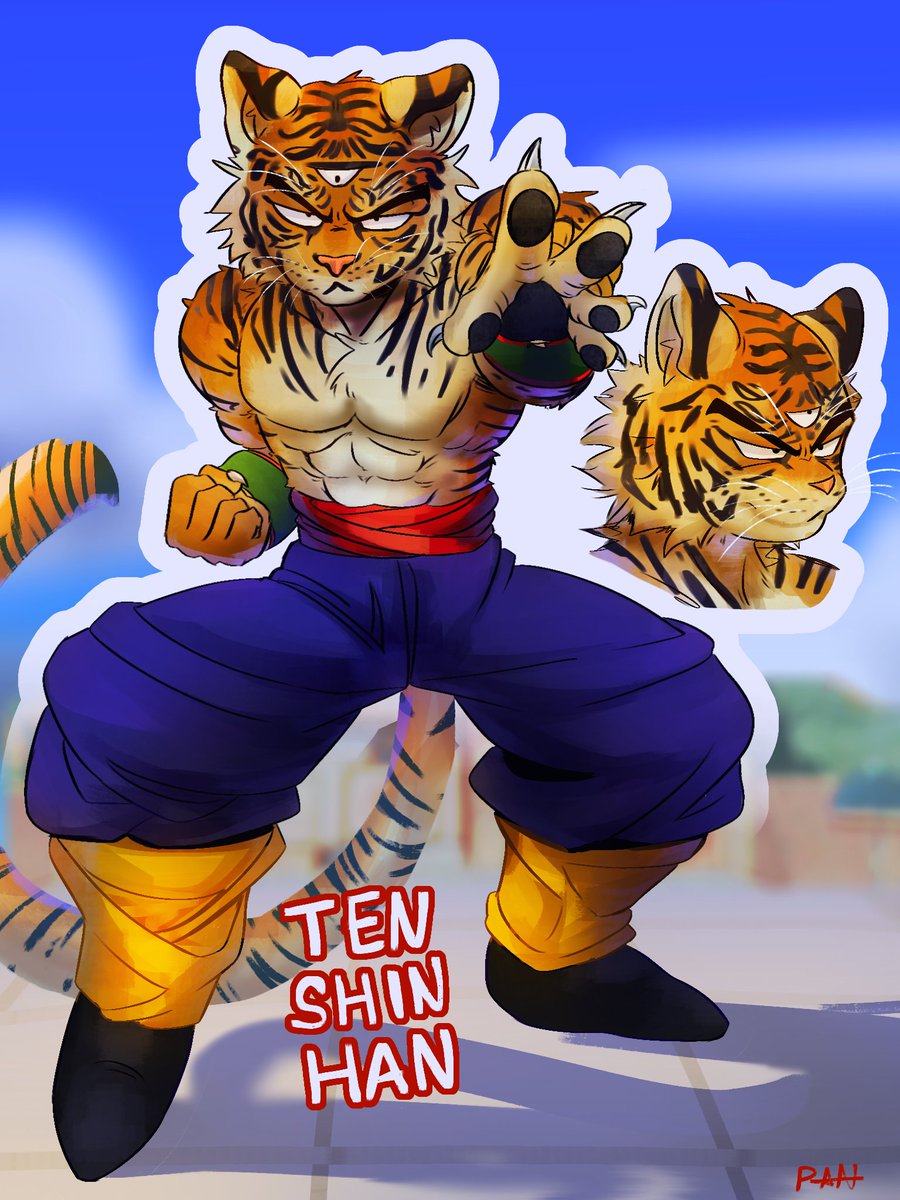 Pan_wa4's tweet photo. Ten shin han tigre 🐯
#dragonball #tenshinhan #dragonball https://t.co/jB54u9bWts