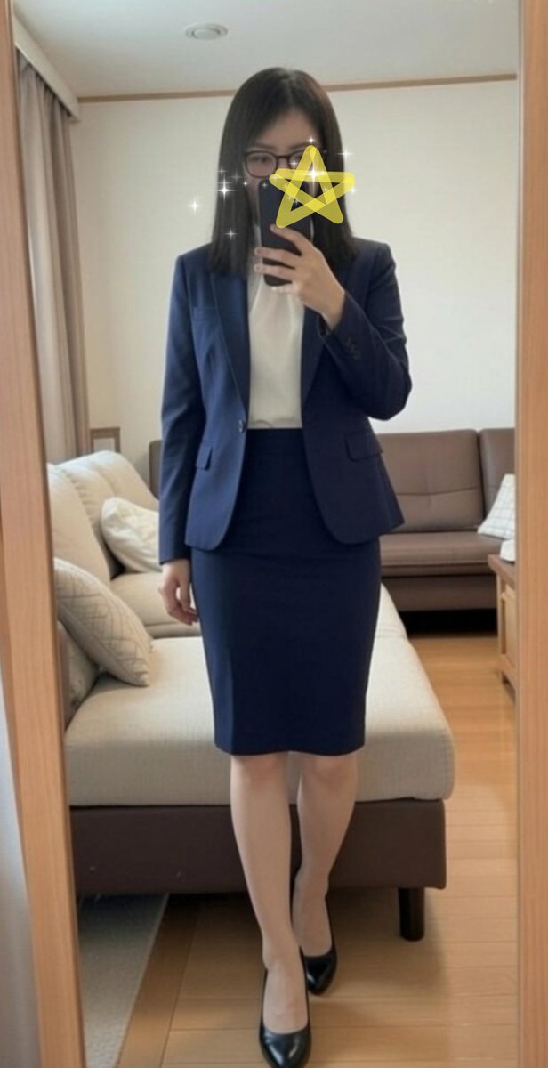 marurunecco0804's tweet photo. おはようございます✨

数日前の女装の感触が今も全身に残っています
頬を撫でるウイッグ、肩と背中と胸を締めるブラ、ブラウスの滑らかな肌触り、膝に当たるタイトスカートの裾、脚を包むパンスト、つま先を閉じ込めるパンプス…

その幸せな感触を糧に、今日も♂として１日をしのぎます🍒

#女装 https://t.co/U2ahIHT70T