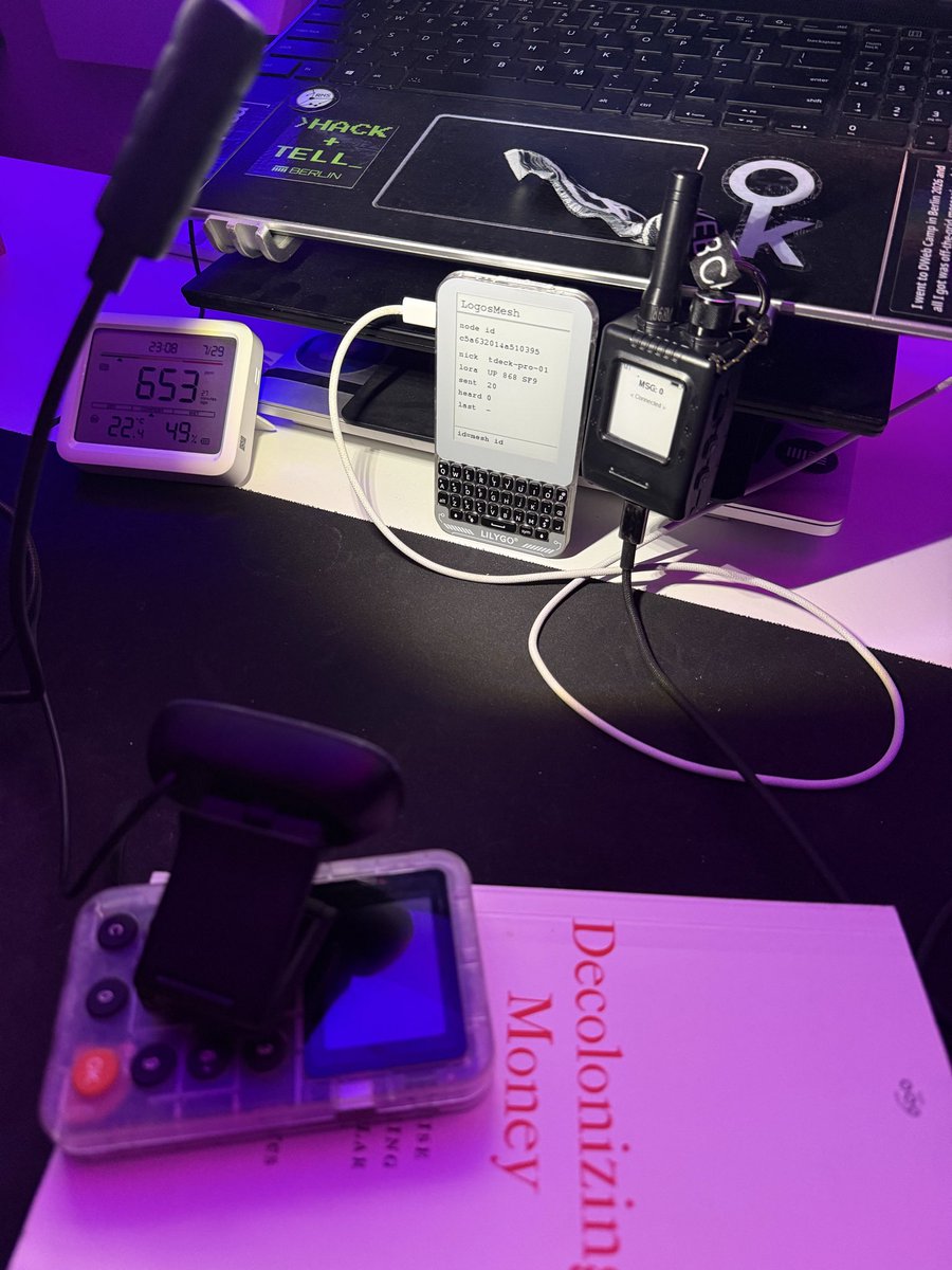 alisher's tweet photo. LogosMesh: a dedicated protocol with Ed25519 keys. Quick rig so my agents can debug it while I sleep. MLS encryption over the mesh, coming soon to @Logos_network. https://t.co/lm7bLx9p8e