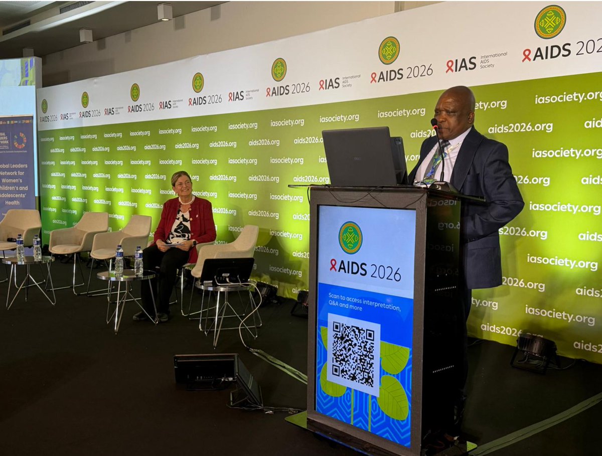 AIDS_conference's tweet photo. “Women, children and adolescents are not a side issue in the #HIV response. They are the central pathway to epidemic control and health system resilience... If we protect their rights and invest in health, we will move closer to a future free of HIV and AIDS.”

- South Africa Deputy Minister of Health Joseph Phaahla 🇿🇦 #AIDS2026

@HealthZA @GLN_Community