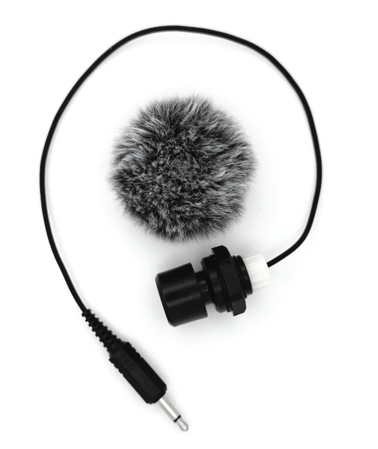 Photograph of AudioMoth external electret microphone.
