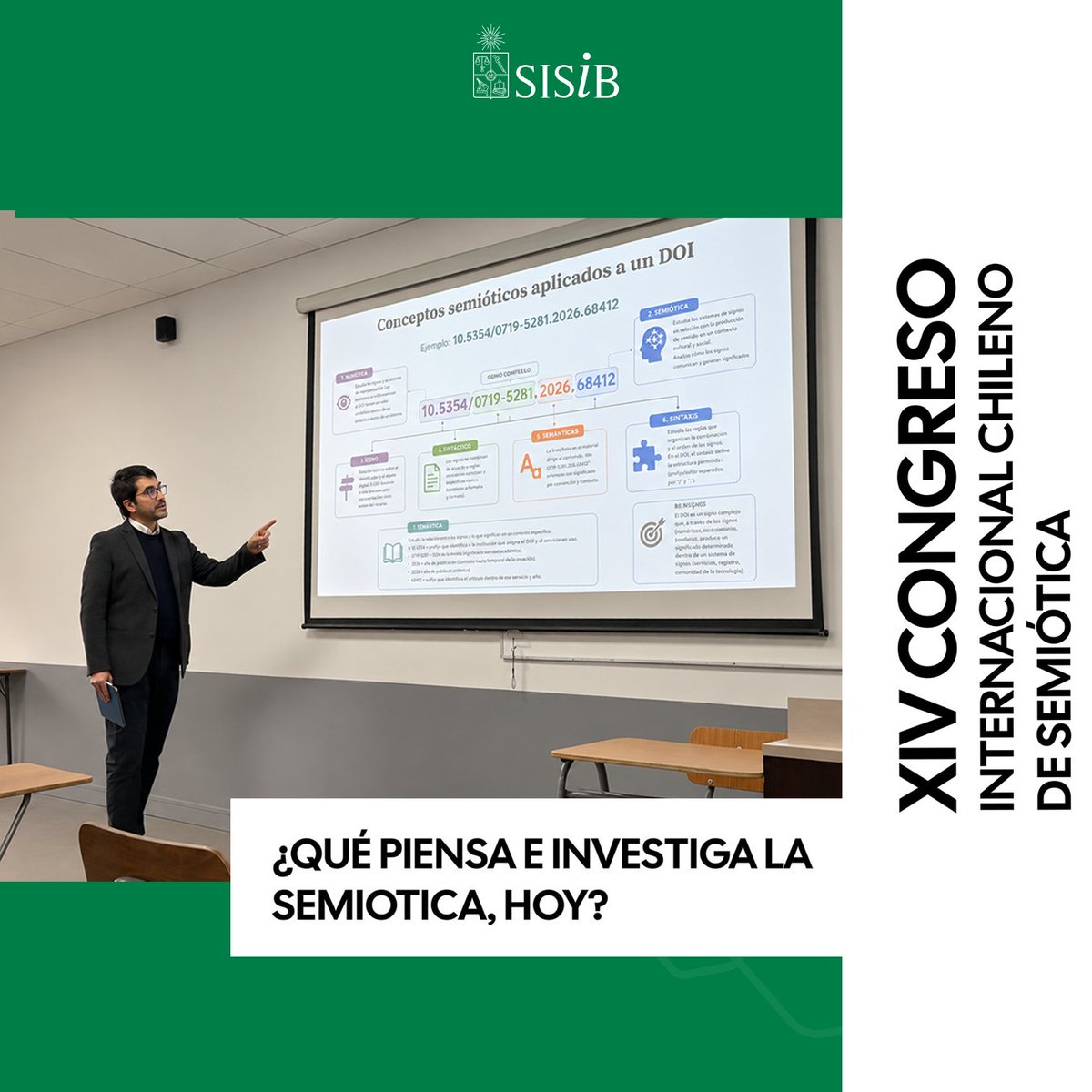 sisibuchile's tweet photo. En el XIV Congreso Chileno de Semiótica, Cristián Calabrano y Rafael Castillo de SISIB @uchile explicaron cómo la arquitectura de metadatos sustenta la Ciencia Abierta, el Acceso Abierto y la precisión con la que la IA procesa la investigación. 
🔗 Más en: https://t.co/tLFpK1eDwi https://t.co/4564J5m6tQ